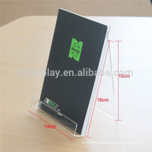 Top Grade Imported Material V shape Acrylic Table Tent Display